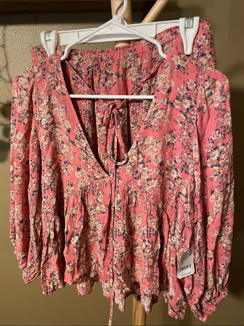 NWT Free People Calla Lily Printed Mini skirt set - Picture 4 of 8